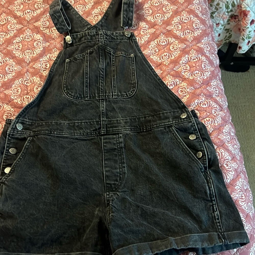 Black overalls